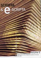 Scripta & e-Scripta vol 5, 2007