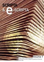 Scripta & e-Scripta vol. 7, 2009 Scripta & e-Scripta vol. 7, 2009